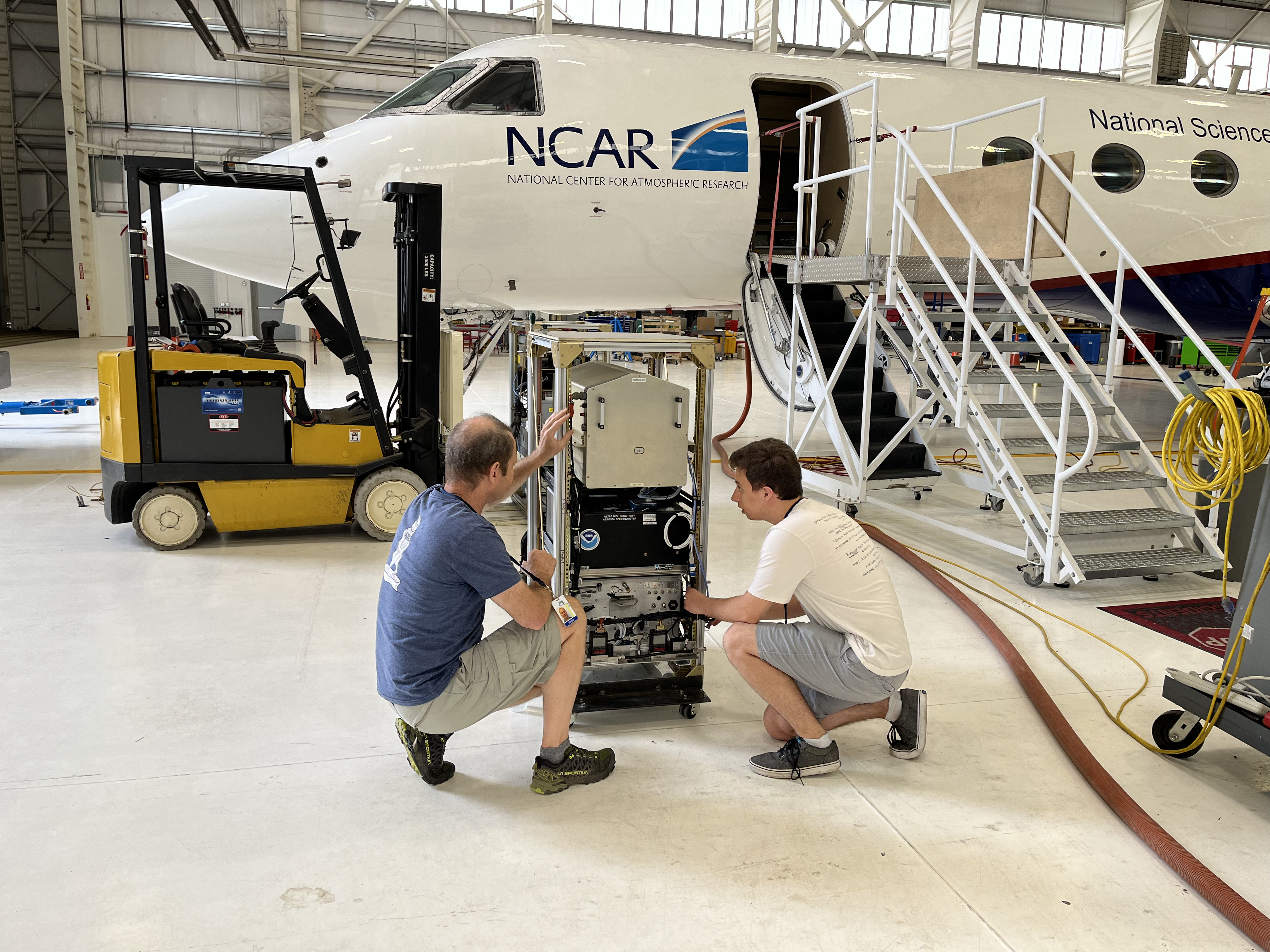Preparing the GV research aircraft for ACCLIP.