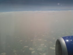 Wildfire smoke over the central United States on September 13, 2020. Photo by Carl Drews.