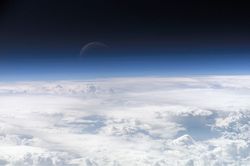 Image by NASA Earth Observatory at Wikimedia Commons: https://commons.wikimedia.org/wiki/File:Top_of_Atmosphere.jpg
