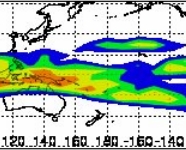 Cirrus frequency of occurrence over the western Pacific.