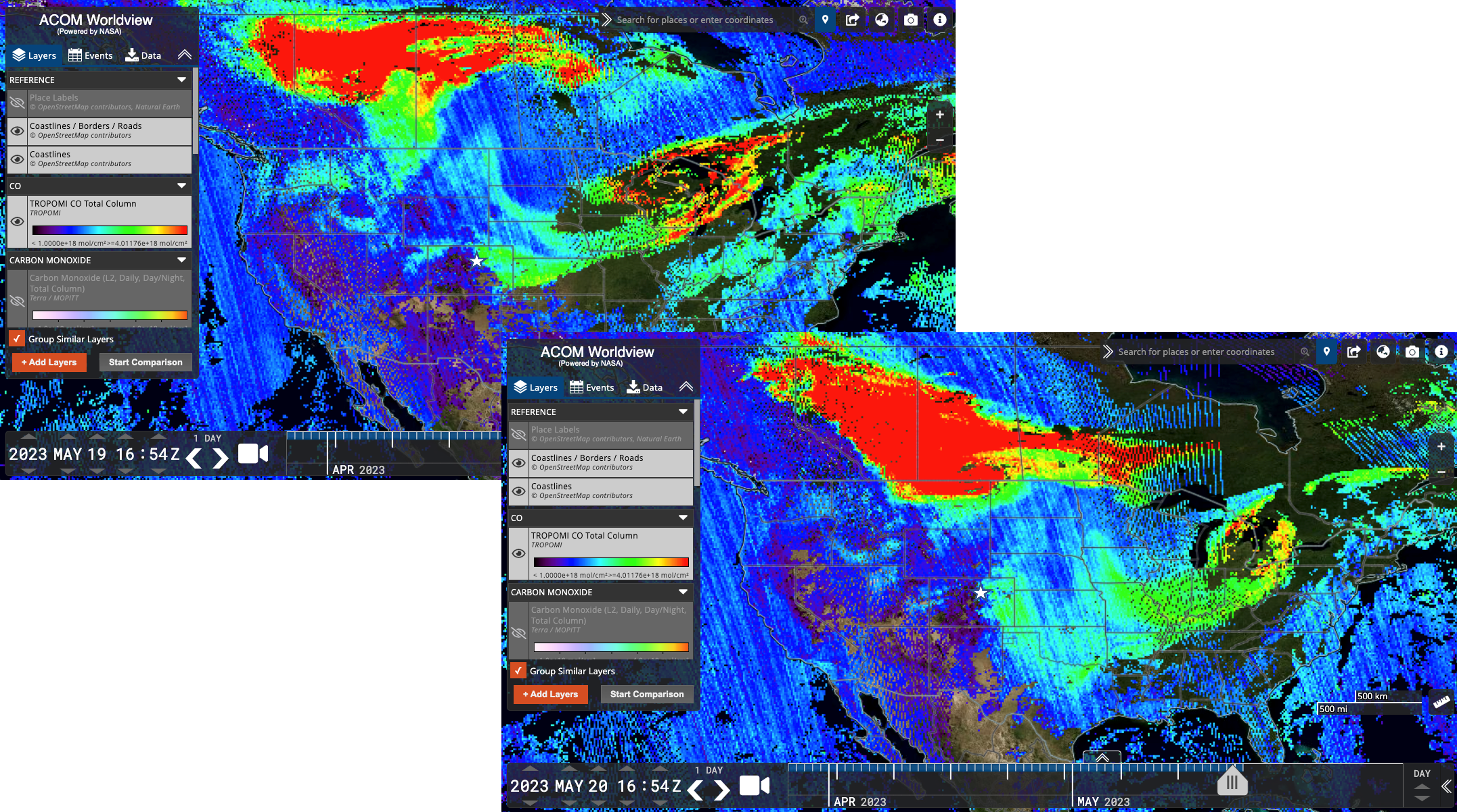 carbon monoxide measurement in the atmosphere