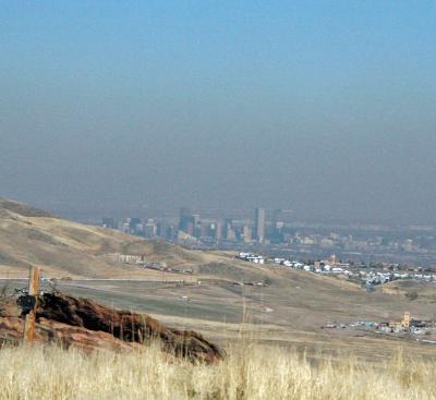 Air pollution over Denver, Colorado
