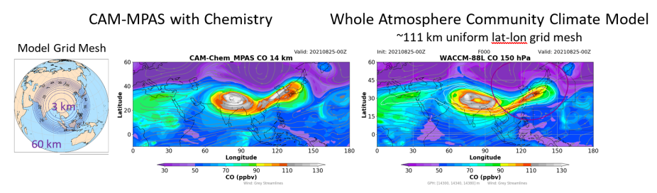 CAM-MPAS with Chemistry, and Whole Atmosphere Community Climate Model
