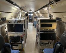 Aircraft interior.