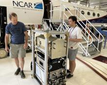Preparing an instrument rack.