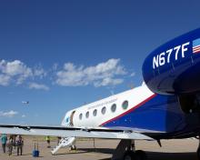 The NSF/NCAR HIAPER Gulfstream GV research aircraft (Rebecca Hornbrook)