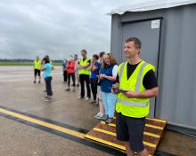 The #ACCLIP final GV research flight took off from #Osan this morning. #NSFfunded #NSFGEO @NCAR_ACOM  @UMiamiRSMAS @ncareol  @NOAA_ESRL   #NASA @NCAR_Science  #AsianSummerMonsoon #AtmosphericChemistry #HIAPER - August 31, 2022 (Laura Pan)