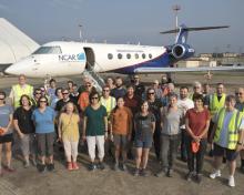 I'm [Rebecca Hornbrook] back in Colorado, but delighted that I was able to work on the NSF/NCAR GV on #ACCLIP with such a fabulous team of folks (including those who left Osan AB before this photo.) ✈️🌏💙  #NSFfunded #NSFGEO @NCAR_ACOM @ncareol @RsmasU @NOAA_ESRL (Yoshikazu Sekino)