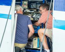 Geoff Tyndall and Steve Shertz. Photographer: Sam Hall.