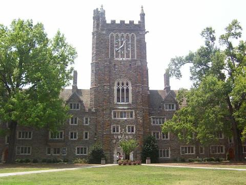 Duke University clock tower: Wikimedia Commons, Matt Phillips from Brooklyn, NY, USA