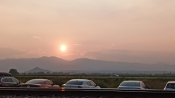 Sunset over the Colorado Front Range on August 5, 2021. Photo by Carl Drews from Niwot, Colorado.