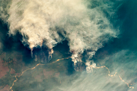 http://commons.wikimedia.org/wiki/File:ISS029-E-008032_Fires_along_the_Rio_Xingu_-_Brazil.jpg