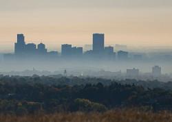 View of Denver Skyline from South Table Mountain. US Department of Energy - 28 September 2012, 08:06 AM. https://commons.wikimedia.org/wiki/File:U.S._Department_of_Energy_-_Science_-_298_047_001_(27040059996).jpg